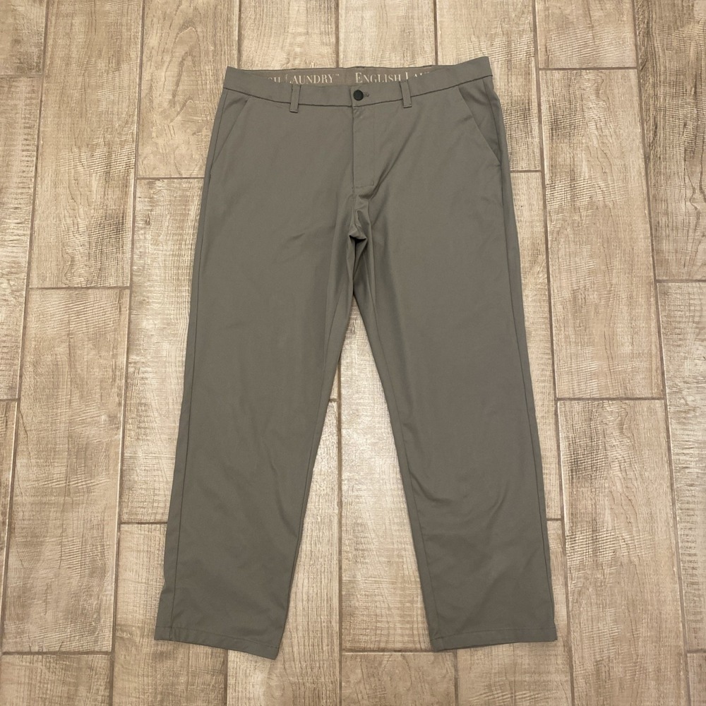 English Laundry Pants Men 38x30 Olive Green Outdoors Casual Hiking Golf Office